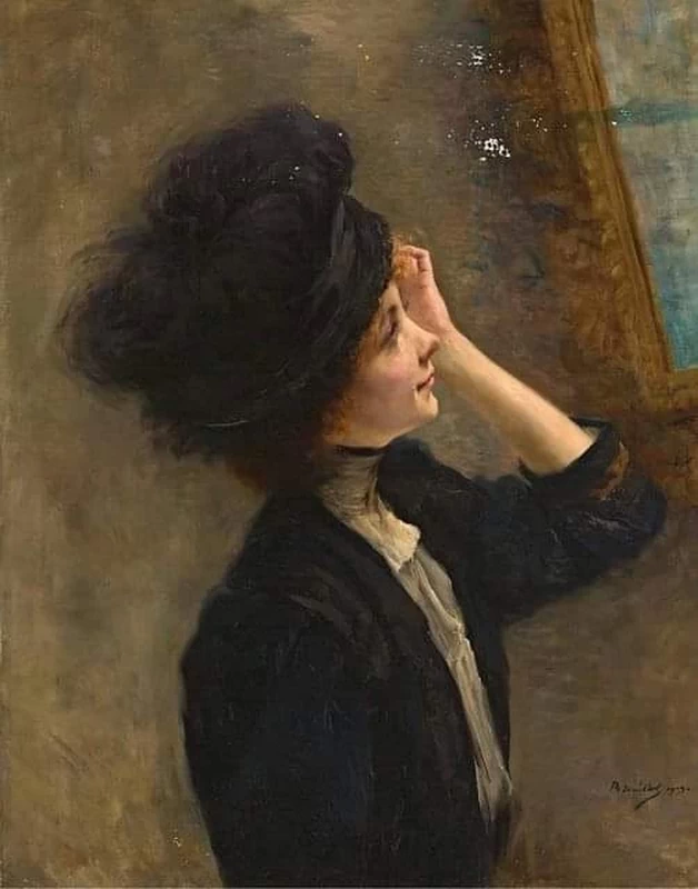 Ritratto di donna allo specchio